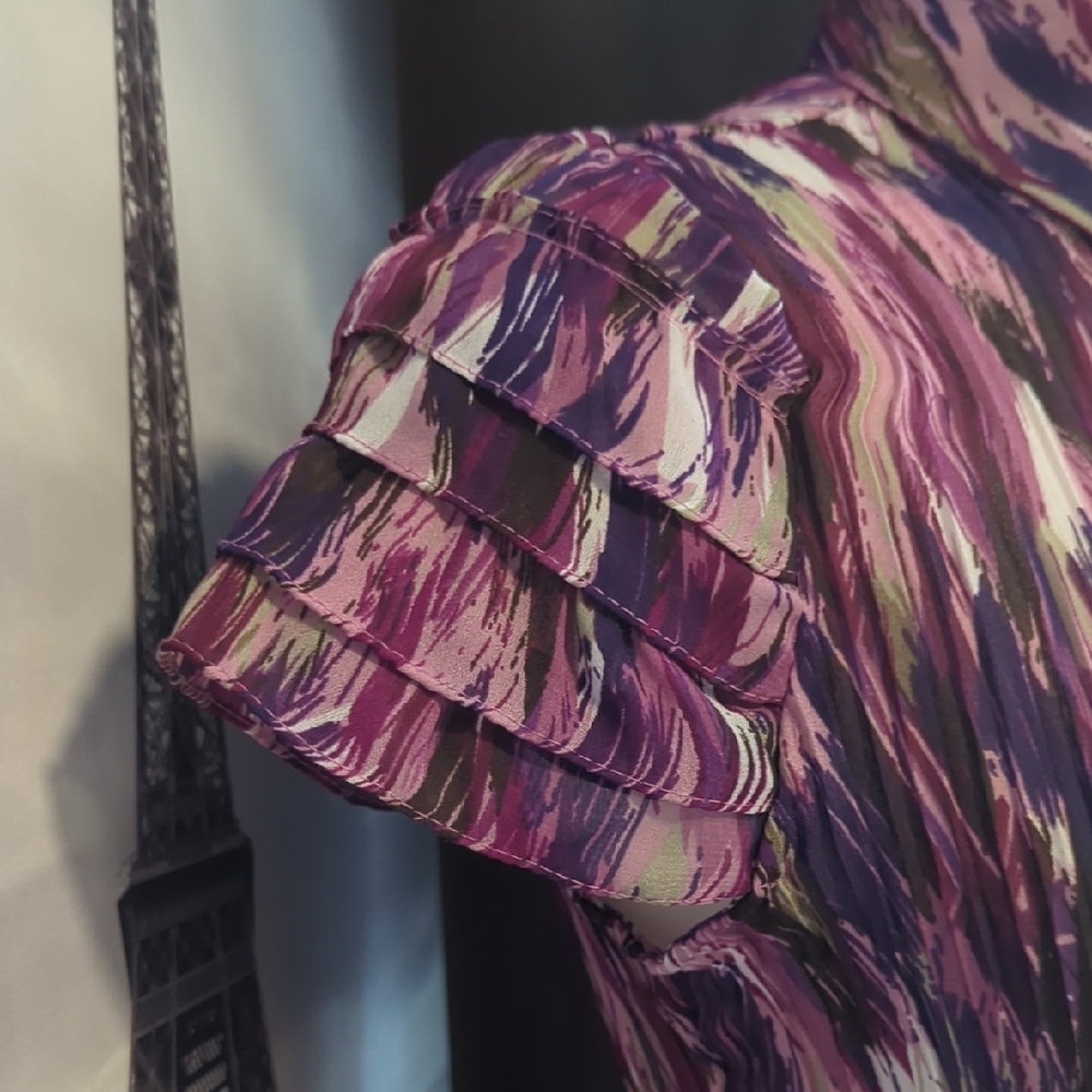 East 5th Multicolor Ruffled Blouse - Picture 3 of 8